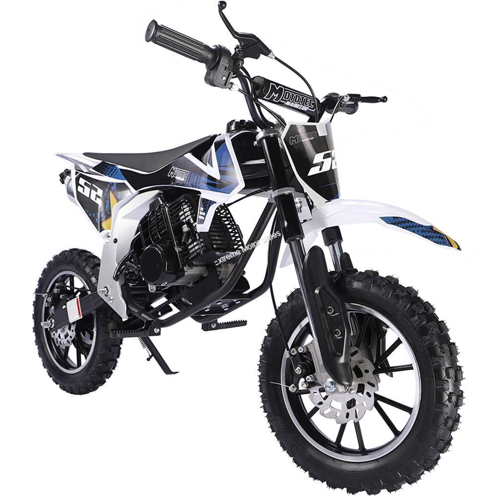 MotoTec Warrior 52cc 2Stroke Kids Gas Dirt Bike Youth Automatic > Kids