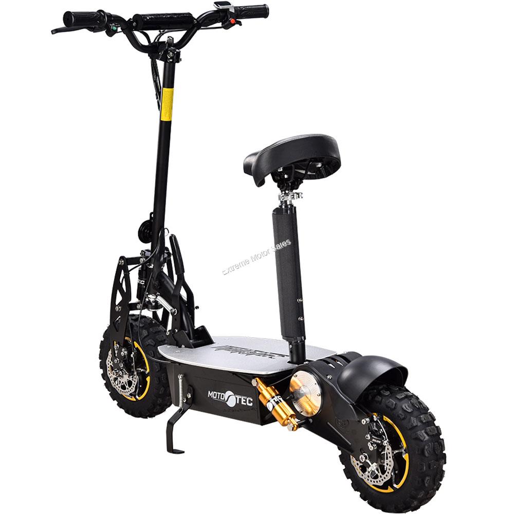MotoTec 2000w 48v Electric Scooter with Seat Extreme Motor Sales