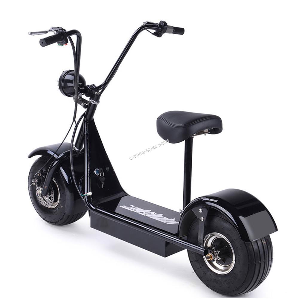 Moto Tec Knockout 800W 48V Electric Scooter Stand On Ride On Fat Tire