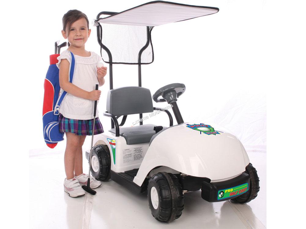 Junior Pro Golf Cart 6 Volt Battery Powered Ride On Power Wheel