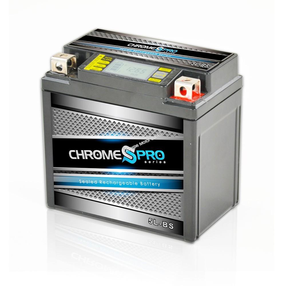 Chrome Pro Series iGel Battery 12V 5ah Small ATV Scooter YTX5LBS > Batteries > Extreme Motor
