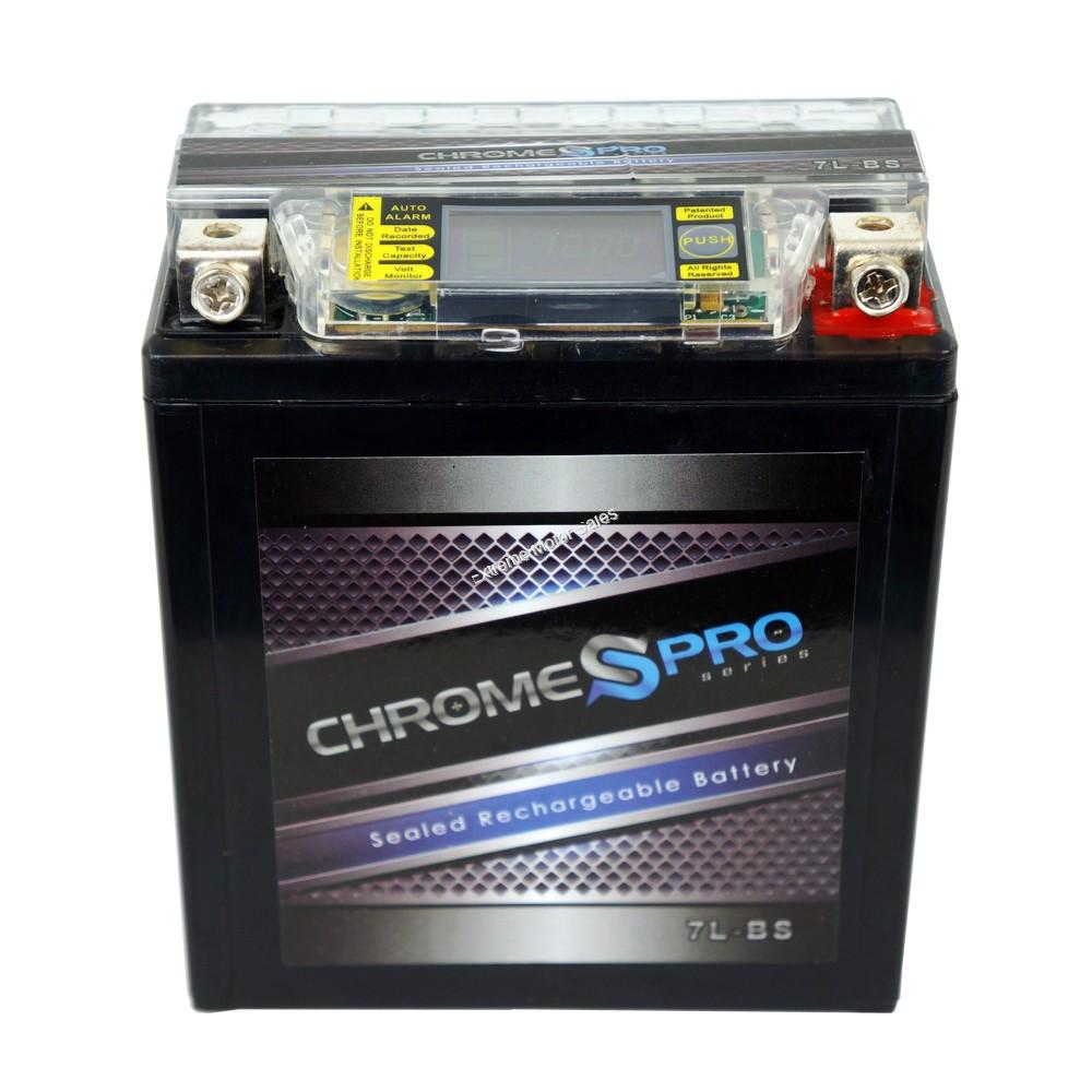 Chrome Pro Series iGel Battery 12V 7ah Small ATV Scooter YTX7LBS 12V