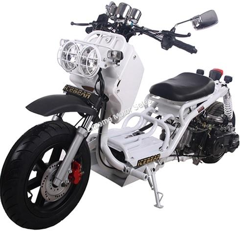 Extreme Motor Sales Inc 50cc Scooters Pitbull Pmz50 19 50cc Lowered Stretched Gas Scooter Ruckus Copy