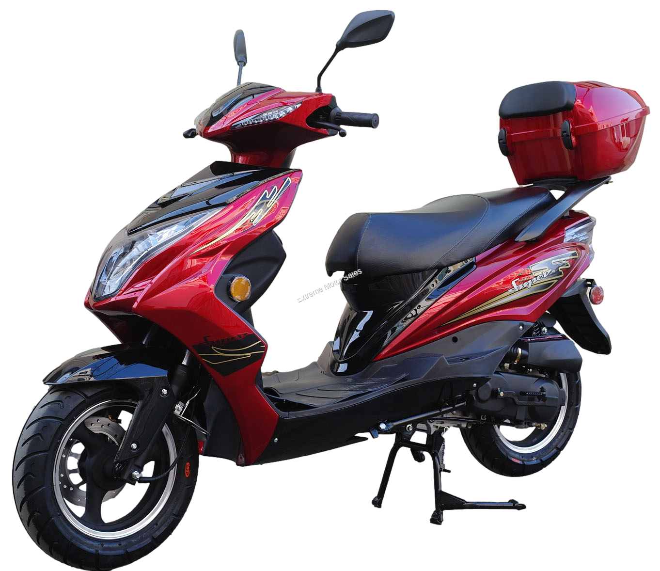DF Super 50cc Scooter Moped 49cc 12 Inch Big Wheel Scooter with Trunk > 50cc > Extreme Motor